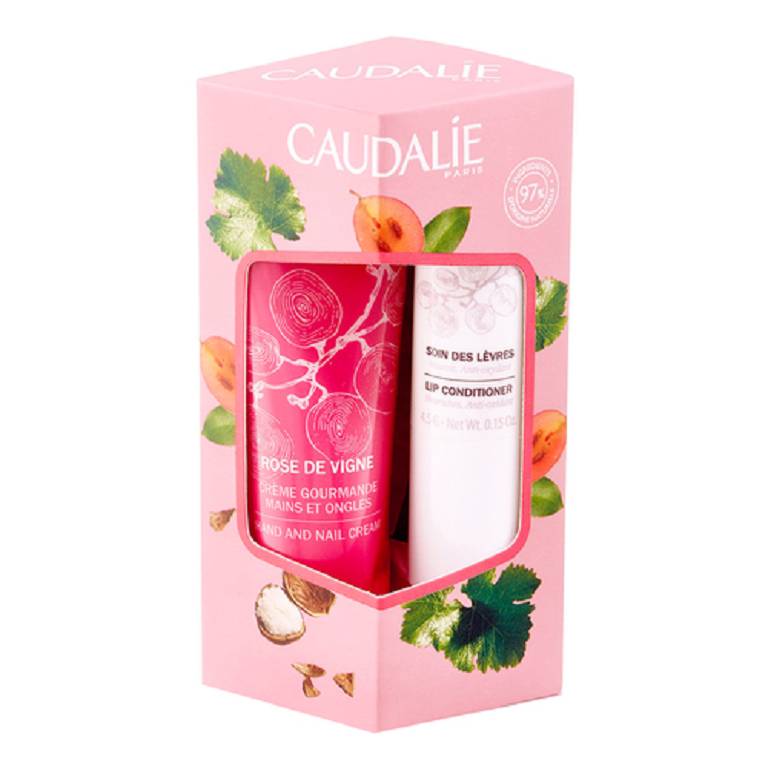 CAUDALIE DUO ROSE CR MANI30ML+STICK LABBRA 