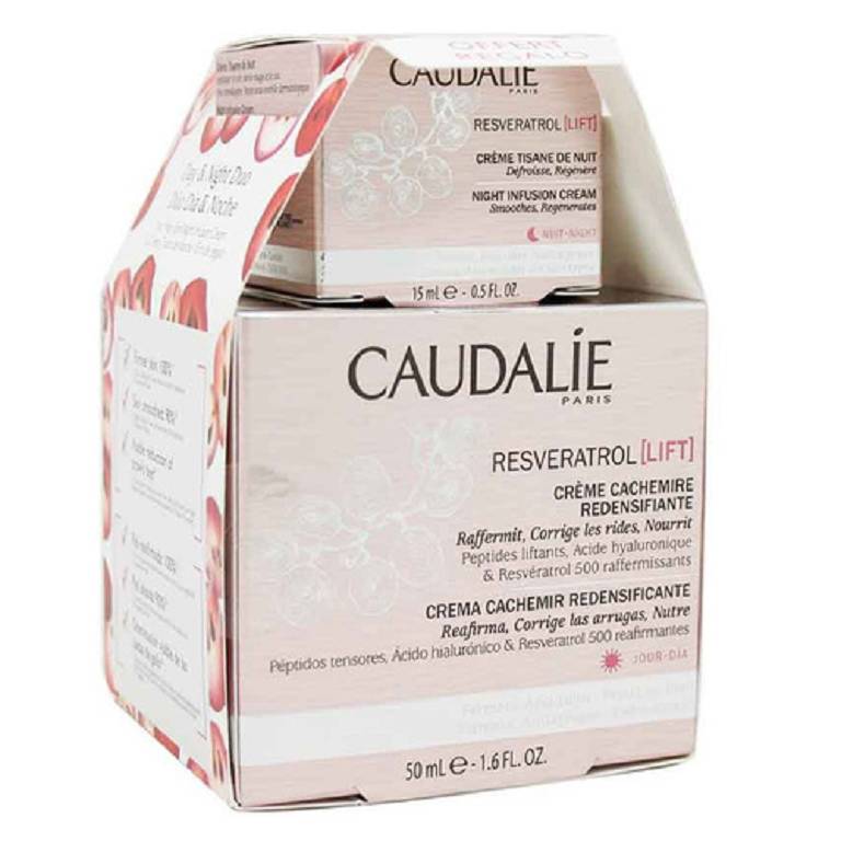 CAUDALIE RESVERATROL CR CACHEMIRE 50ML + CR TISANA NOTTE 15ML