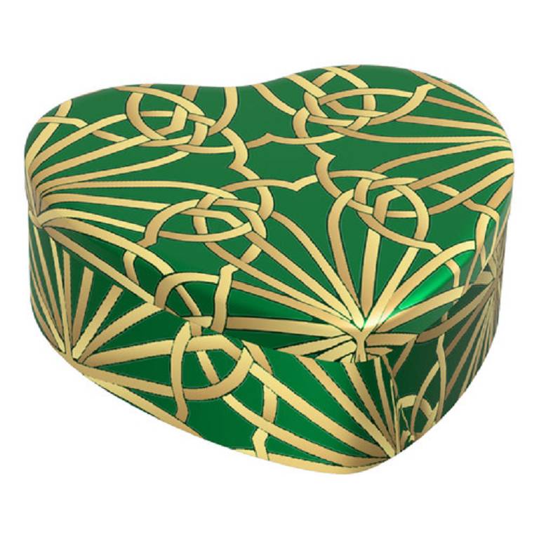 COLORS CANDELA CUORE VERDE/ORO