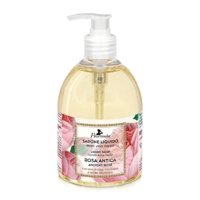 FLORINDA SAPONE LIQUIDO ROSA ANTICA 500