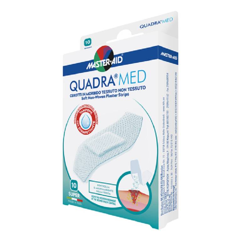 MASTER AID QUADRAMED CEROTTO IPOALLERGENICO 10 PEZZI