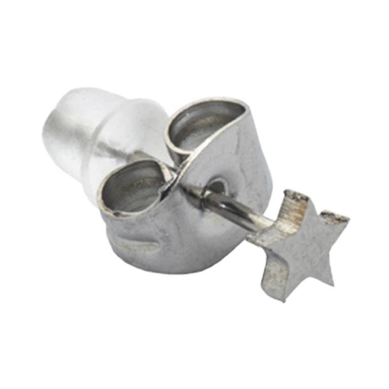 ORECCHINO ACCIAIO STELLA L 2