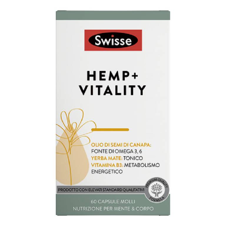 SWISSE HEMP+ VITALITY 60CPS