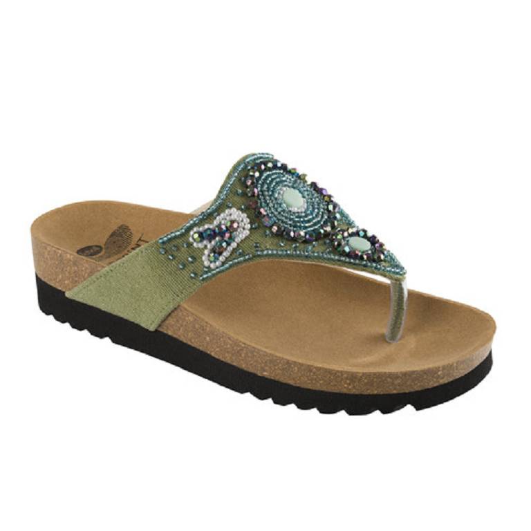 TAILA CANVAS+BEADS D GREEN 37