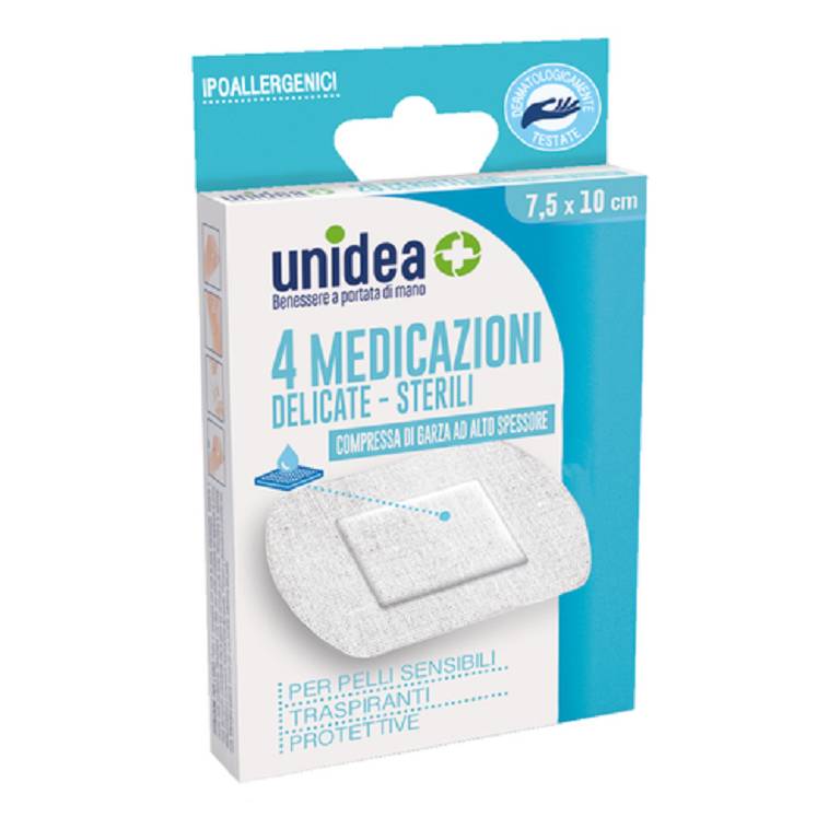 UNIDEA MEDIC IMP 7,5X10CM 4PZ