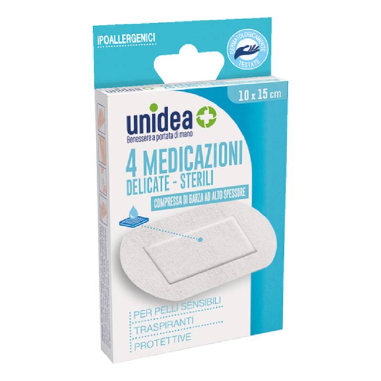 UNIDEA MEDIC TNT 10X15CM 4PZ