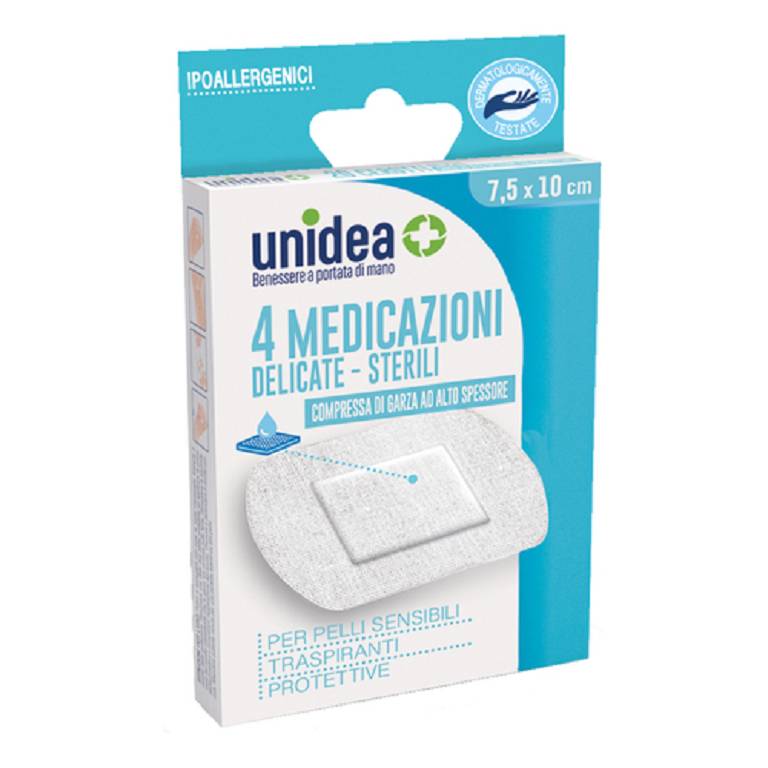 UNIDEA MEDIC TNT 7,5X10CM 4PZ