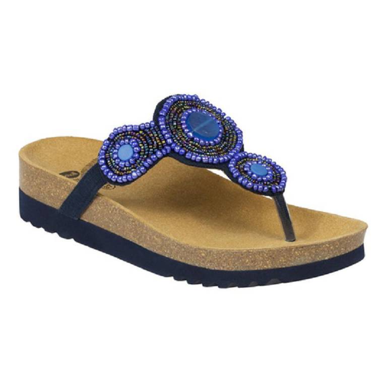 ZARINA CANVAS+BEADS W BLU 37